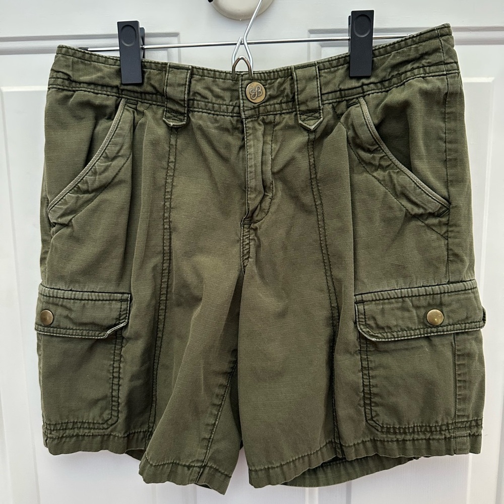 Eddie Bauer Dark Green RipStop Shorts